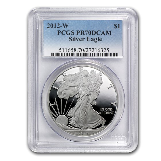 2012-W Proof Silver American Eagle PR-70 PCGS 2012-W Proof Silver American Eagle PR-70 PCGS